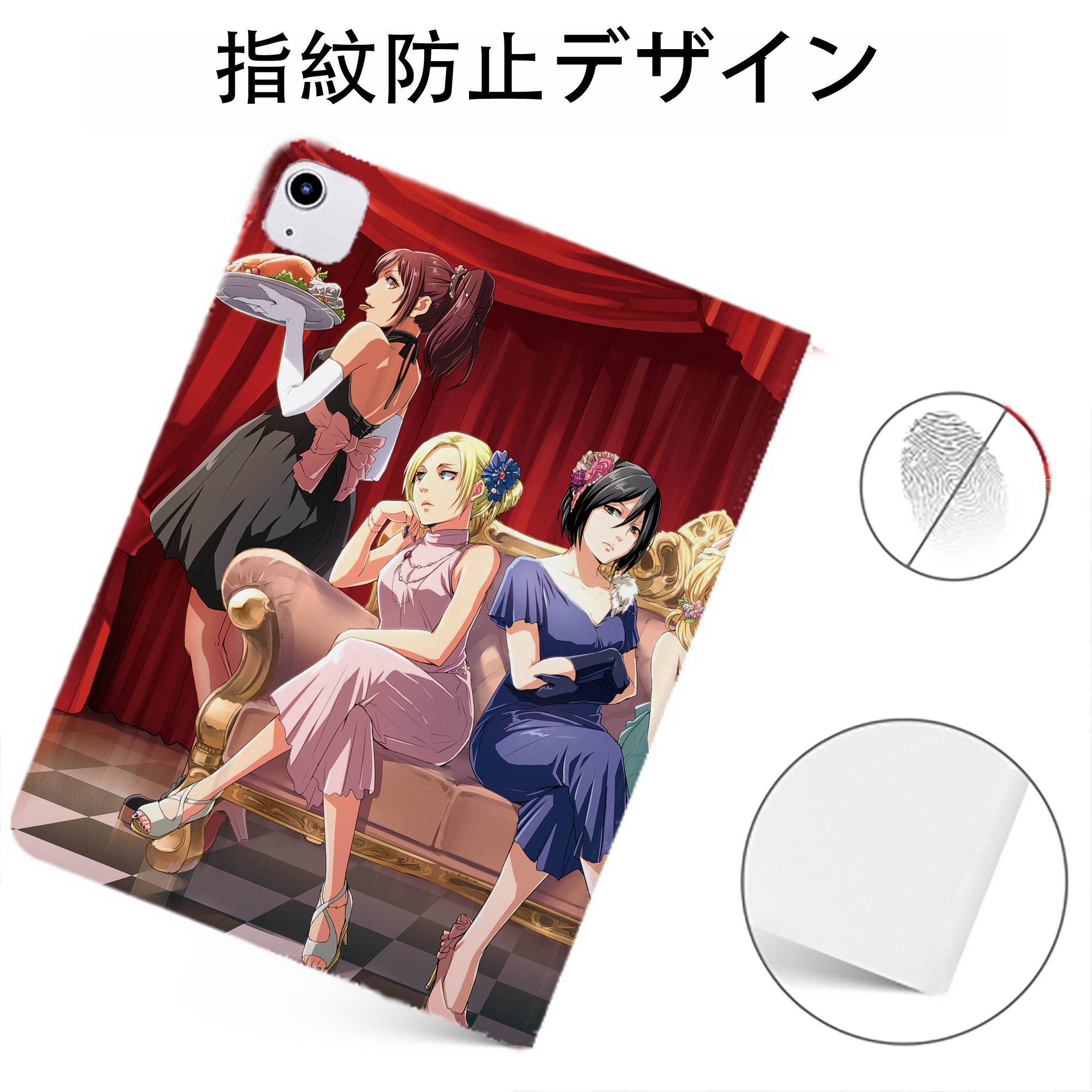 （画像用） 進撃の巨人 Attack on Titan IPadケース ペンホルダー付き ブックスタイルデザイン